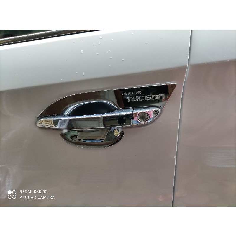 [Mã LIFEAUMAY giảm 10% tối đa 30k đơn 150k] Bộ 4 Ốp Hõm Cửa xe Tucson 2016 đến 2023 Mẫu Mạ Crom/ Carbon Cao Cấp