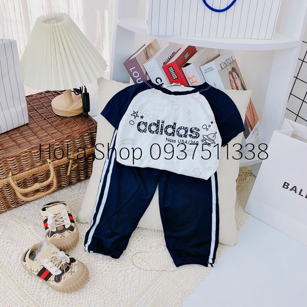 Bộ Adida Quần Dài Ngắn Tay Minky Mom Thun Lạnh-Th113