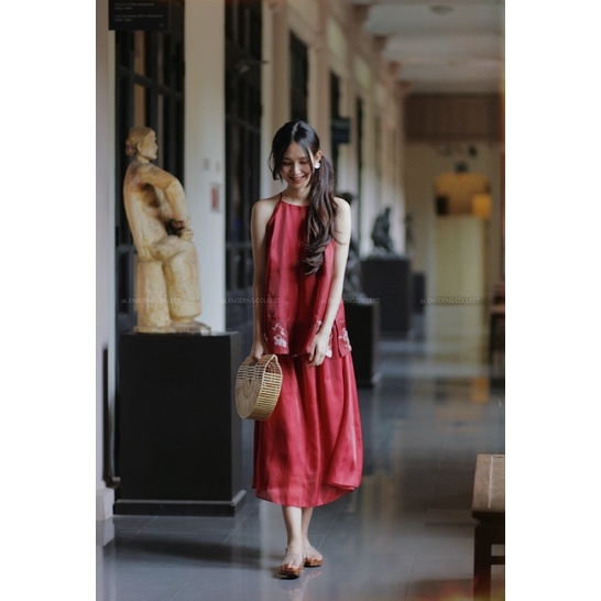 Chân váy xoè - Lengdeng.Collect | Chân váy dài xoè organza cạp chun