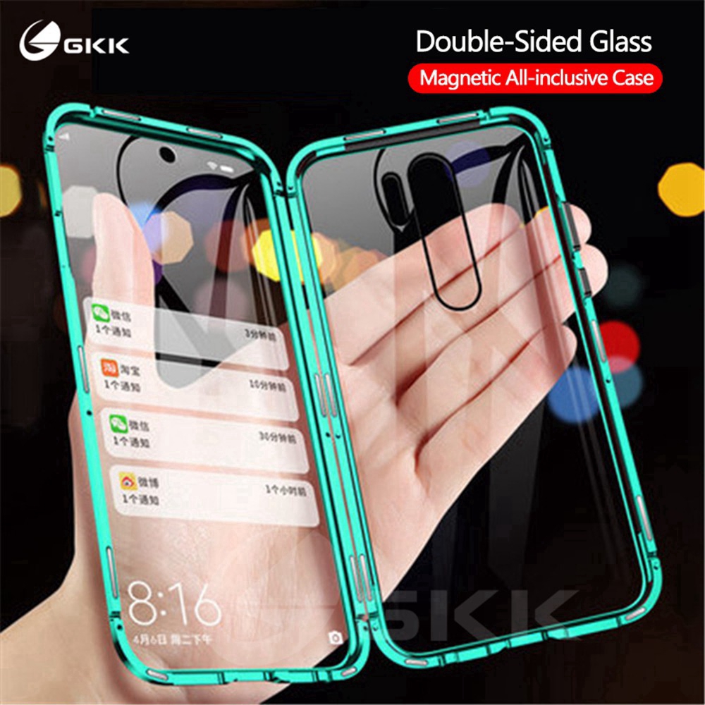 Xiaomi Redmi Note 8 Pro Cover Double Sided Tempered Glass Xiomi Redmi Note8 Magnetic Flip Case Full Protection Casing