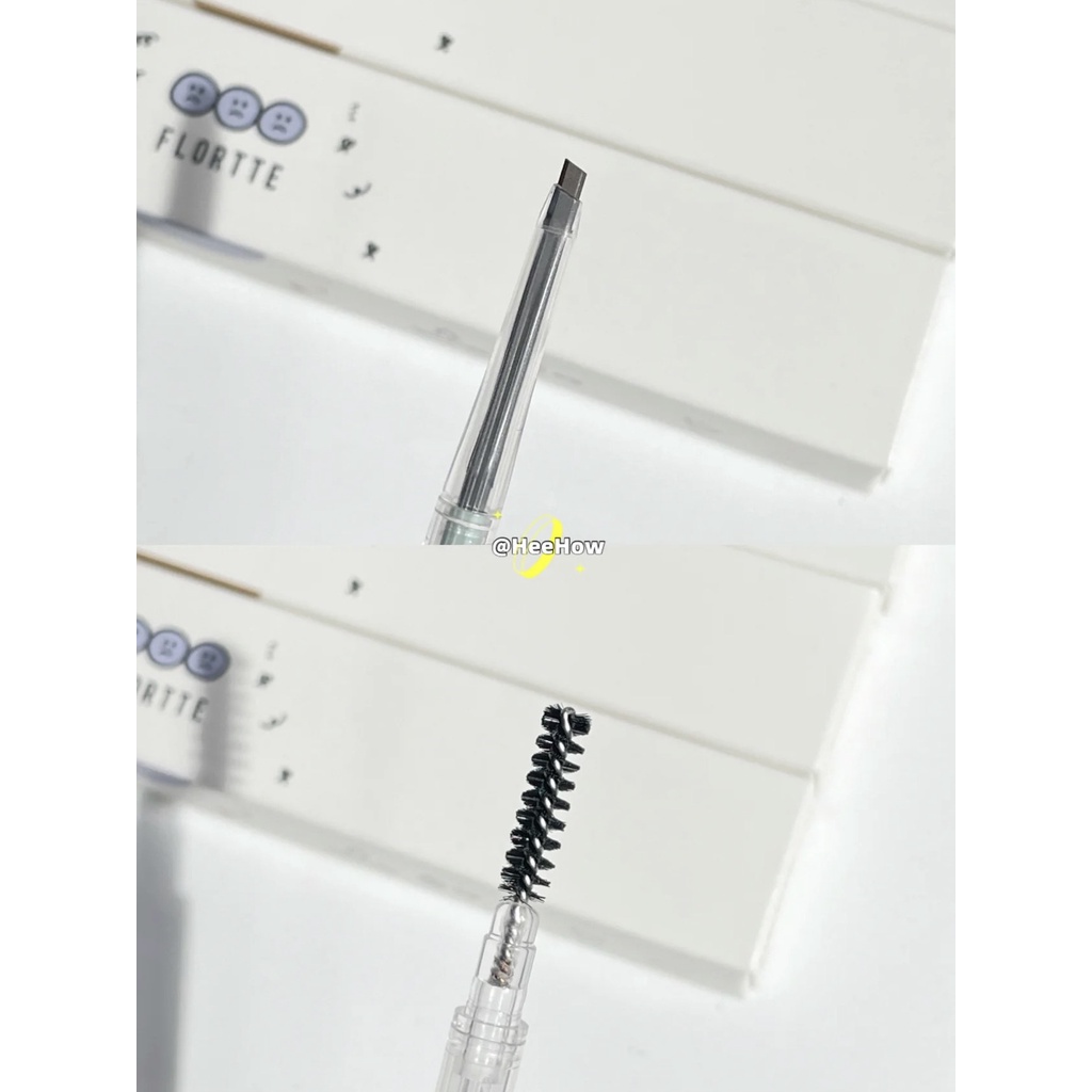 Chì kẻ lông mày Flortte  thiết kế hai đầu siêu mảnh chống thấm nước