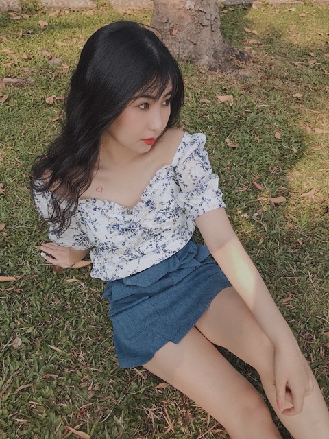 Áo kiểu hoạ tiết hoa Aurora SODA POP