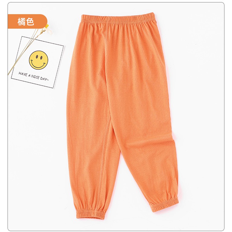 Quần Dài Cotton Màu Trơn Thời Trang Xuân Hè Cho Bé 100-160cm