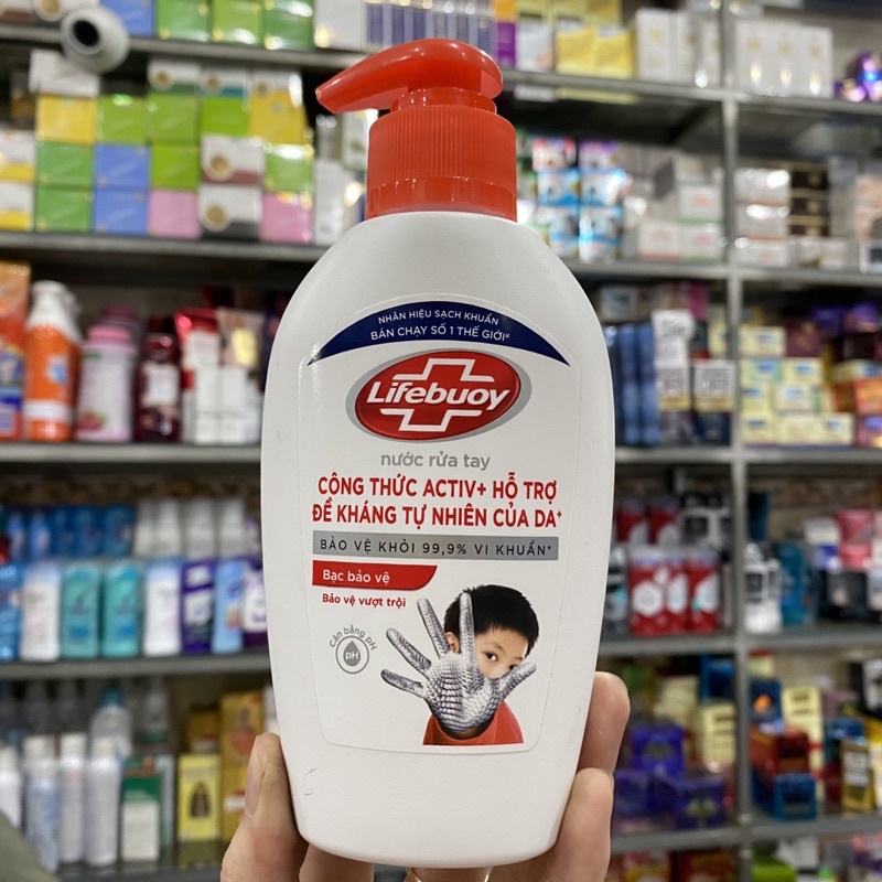 Nước Rửa Tay Lifebuoy Bảo Vệ Vượt Trội chai 120g