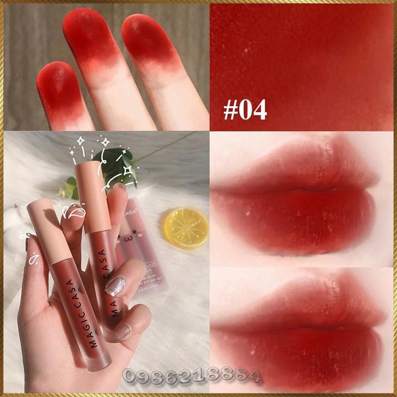 Son kem lì Magic Casa Love Lip Glaze tông nhung lì lâu trôi MCG6