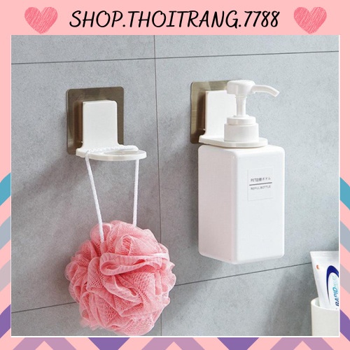 Móc treo dầu gội đầu , móc treo chai sữa tắm dán tường nhà tắm siêu chắc 88100 shop thời trang 7788