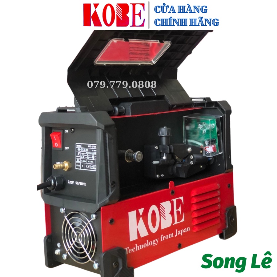 Máy Hàn Mig 5 Chức Năng MiNi KOBE MIG 2700 PRO - Dây Mig rời - Không dùng khí - Tặng Full Phụ Kiện -