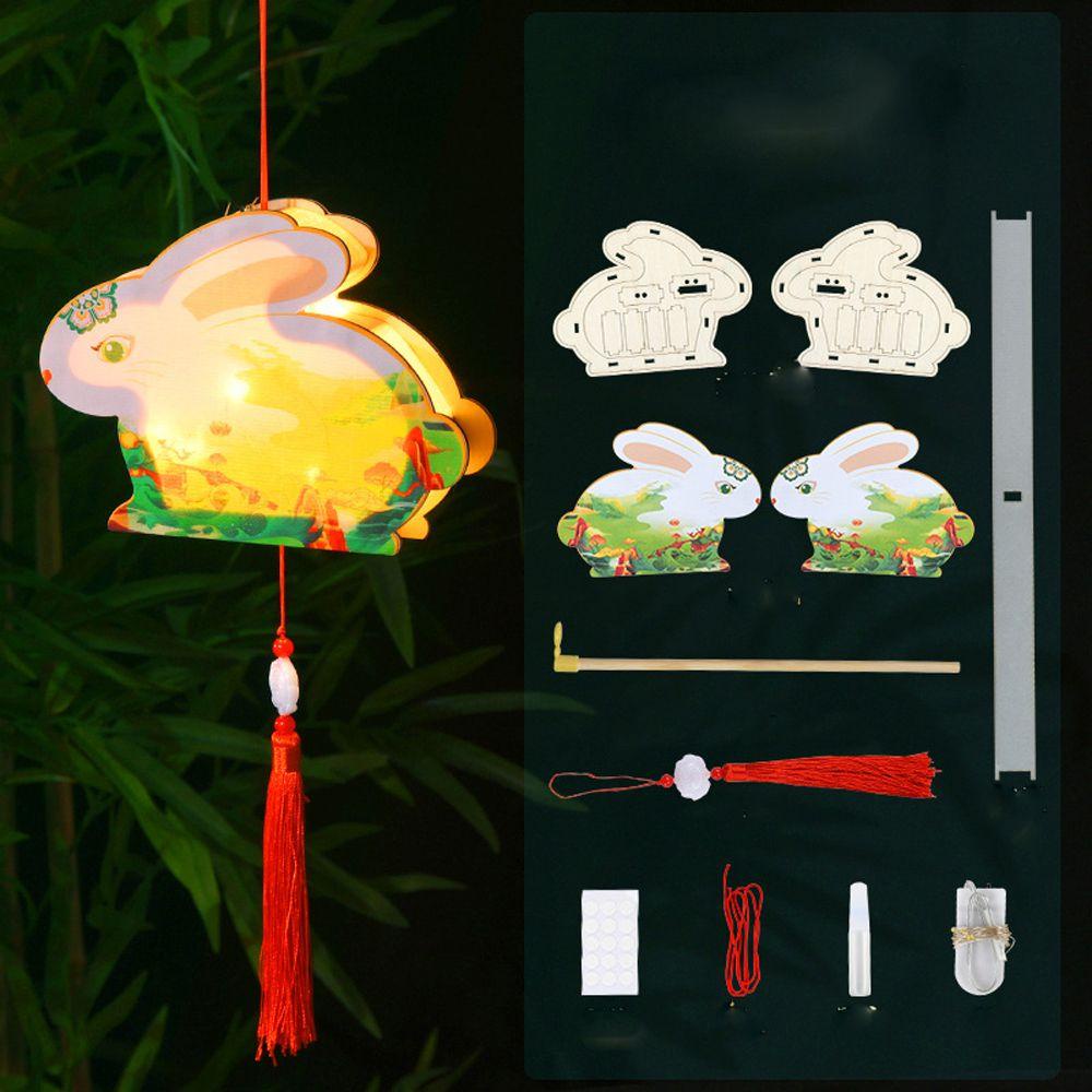 Lloyd Dây Đèn Treo Trang Trí Lễ Hội Trung Thu Hình Thỏ Dễ Thương Có Đèn Chiếu Sáng