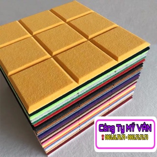 TẤM NỈ TIÊU ÂM CAO CẤP - MẪU HOA VĂN 3 Ô VUÔNG