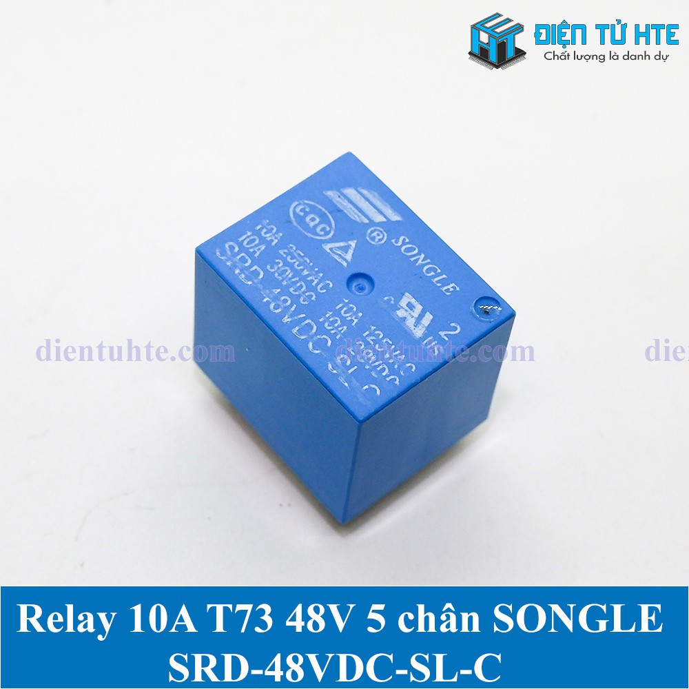 Combo 4 Relay SRD-48VDC-SL-C 48V 5 chân 10A chuẩn SONGLE [CN2]