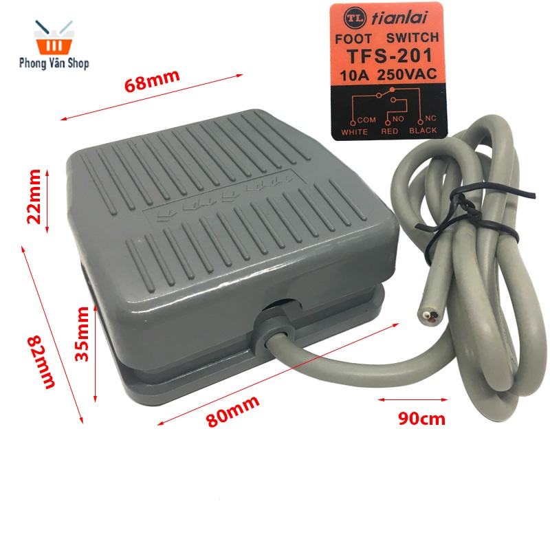 Công tắc bàn đạp chân -ON-OFF - dây dài 90cm