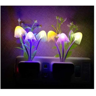 Đèn Ngủ Hình Cây Nấm Cảm Ứng Ánh Sáng