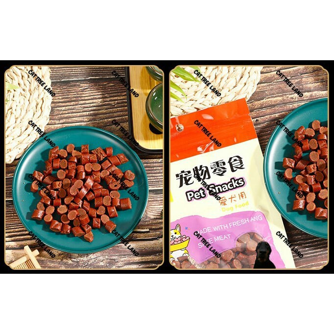 SNACK THƯỞNG CHÓ MÈO CHOMPERS THỊT BÒ KOBE VIÊN MỀM 100G (BÁNH THƯỞNG CHÓ ĂN VẶT BỔ SUNG CANXI) - THỨC ĂN CHÓ