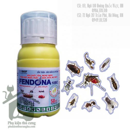 [SIEURE] FENDONA 10SC lọ 50ml - diệt muỗi, kiến, gián hiệu quả hàng đẹp, phân phối chuyên nghiệp.