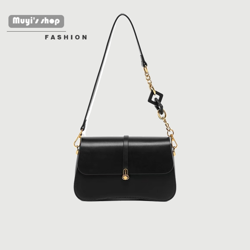 Túi Xách Đeo Vai Hình Vuông Cỡ Nhỏ Phối Dây Đeo Sợi Xích Phong Cách Cổ Điển Thời Trang Cao Cấp Cho Nữ