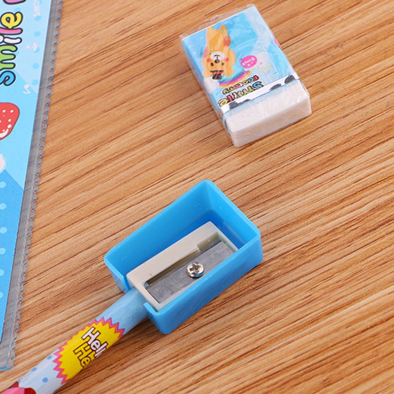 Bộ Bút Chì Với Thước Và Tẩy 2 Bút 1 Thước 1 Thước Kèm 1 Bút Chì Tẩy Tiện Dụng Dành Cho Học Sinh