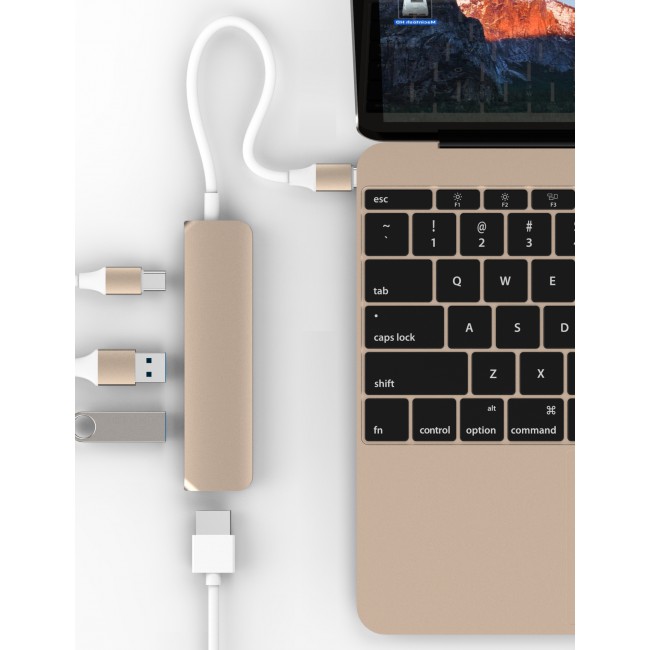 HyperDrive USB Type-C Hub with 4K HDMI Support (for 2016 MacBook Pro & 12″ MacBook)’