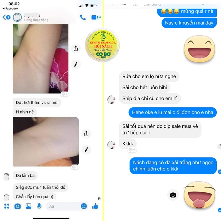 Kem Cô Bơ Giảm Thâm Nách, Hết Hôi Nách, Kem Đông Y Gia Truyền, Giúp Loại Bỏ Mùi Hôi Dưỡng Trắng Nách