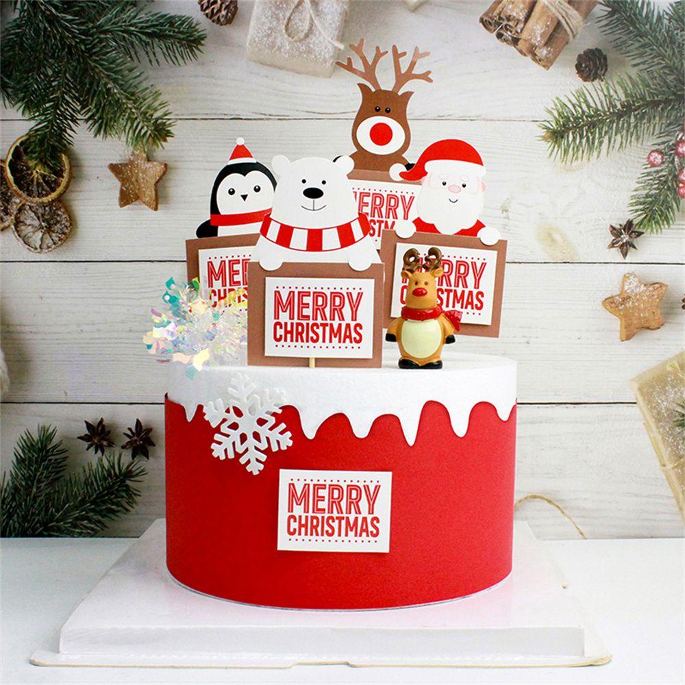 Mioshop 10 Que Cắm Trang Trí Bánh Kem Hình Ông Già Noel