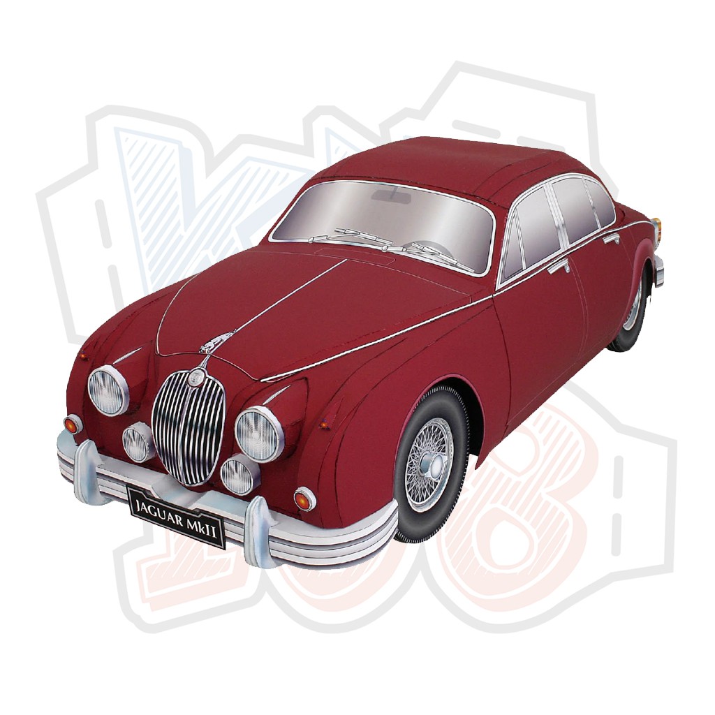 Mô hình giấy Xe ô tô Jaguar-Mk2 Saloon