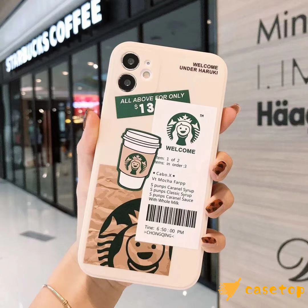 Ốp điện thoại silicon mềm in hình logo Starbucks cho Iphone 11 12 6 6s 7 8 Plus Xr X Xs Max Se 2020 11pro 12pro Max