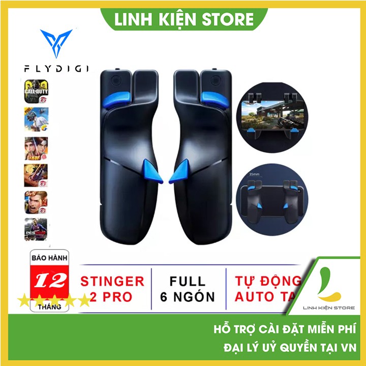 Nút bắn chơi game Flydigi Stinger 2 Shadow Trick hỗ trợ tốt iOS 13.4 - Nút bấm chơi game cực nhanh cho game PUBG