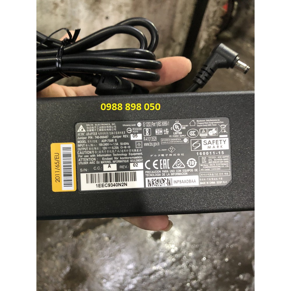 [Mã ELHACE giảm 4% đơn 300K] ADAPTER 12V 6.25A (HÀNG CAO CẤP)