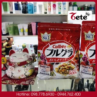 Ngũ cốc calbee, ngũ cốc hoa quả nhật bản 800g