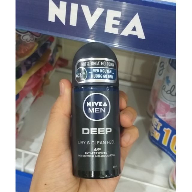 Lăn Ngăn Mùi NIVEA MEN DEEP 50ml