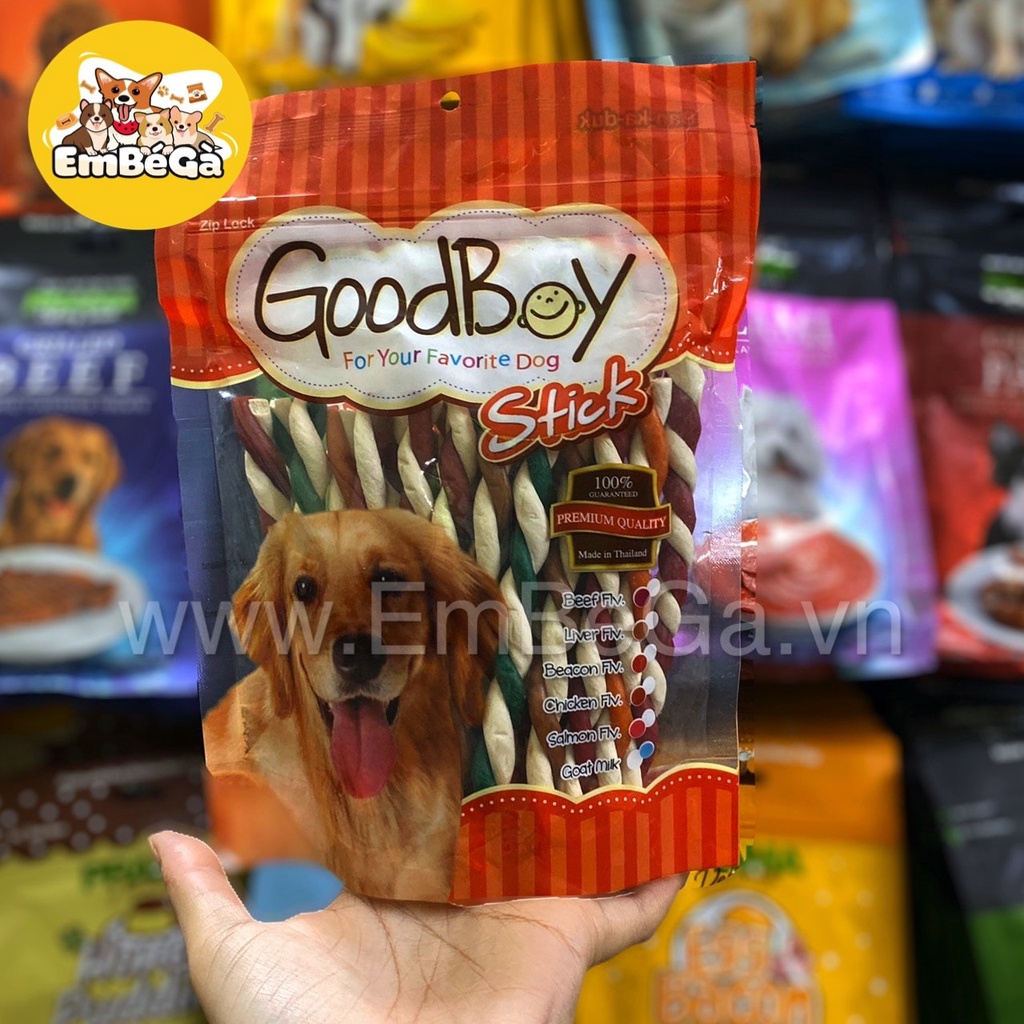 Snack que gặm Good Boy Stick xoắn nhiều vị cho chó