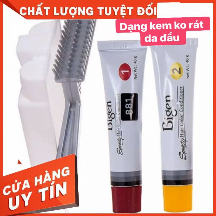 [ching hãng] kem nhuộm toc Bigen Speedy Hair Color [ XÁM] chỉ cần 5 pút  phủ bac  100% tiện lợi dùng cho salon và ở nhà