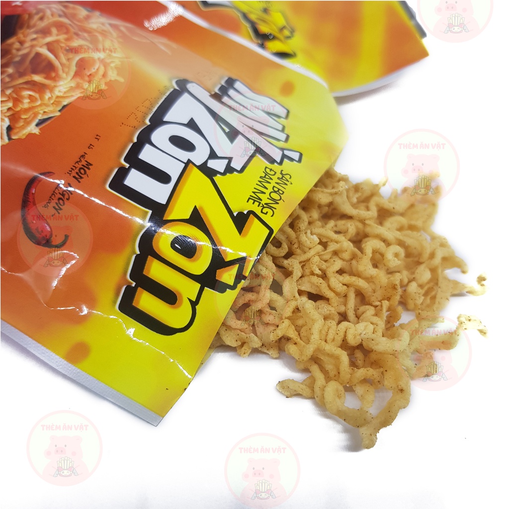 10 Gói Snack Mỳ Zòn Zòn Hương Vị Tuổi Thơ, Ăn Là Mê