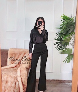 ( ảnh thật + clip )quần loe dáng đẹp