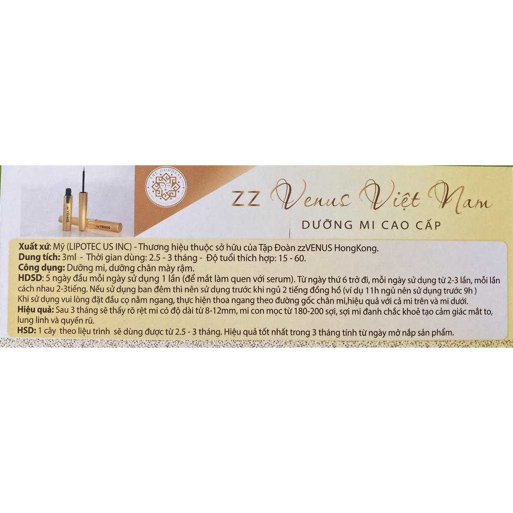 Serum Dưỡng Mi và Mày KING VENUS (phiên bản mới của Dưỡng mi zzVenus): Mi Dài và Dày tự nhiên chỉ sau lộ trình một cây! | BigBuy360 - bigbuy360.vn
