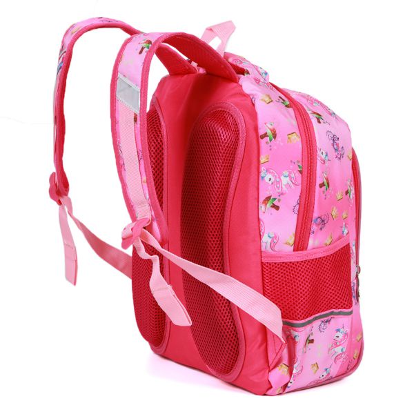 Balo học sinh chống gù Hami 1508 Pony, balo đi học cấp 1 cho bé gái siêu nhẹ, chống thấm nước