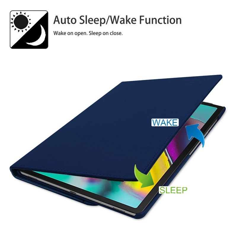 Ốp Máy Tính Bảng Da Pu Có Đế Xoay 360 Độ Cho Huawei Media Pad M6 M5 M3 8.4 M3 T3 8.0