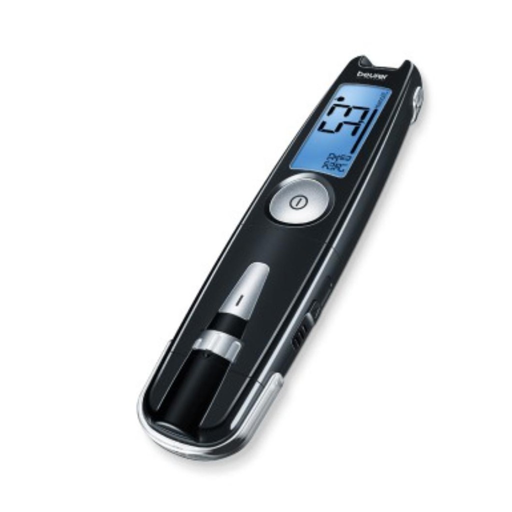 [Hàng Đức, Beurer] Máy đo đường huyết 3 trong 1: máy đo, kim lấy máu không đau và USB lưu 480 kết quả, Gl 50, Model mới