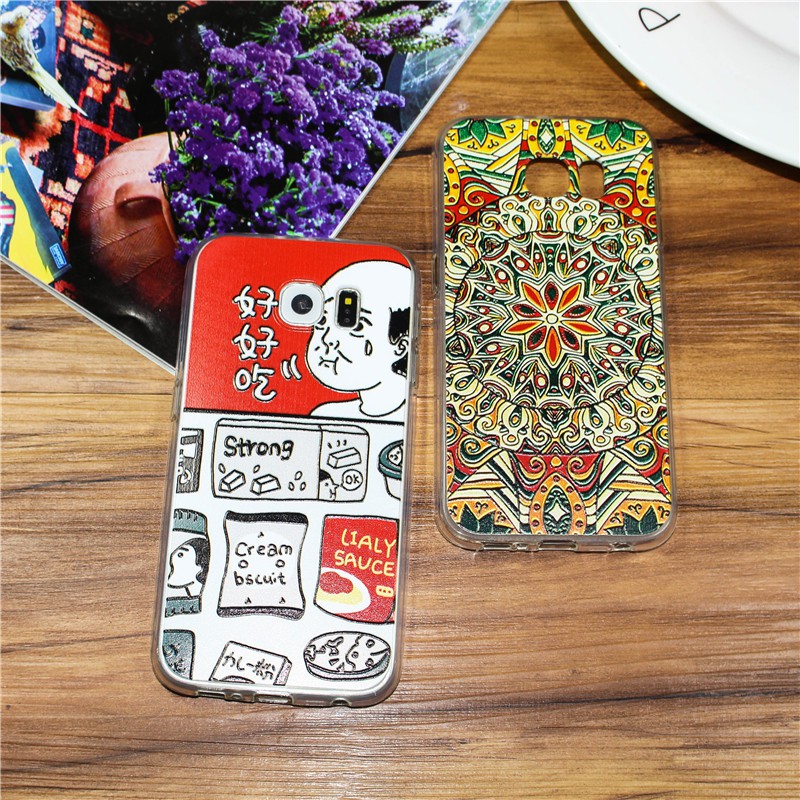 ỐP LƯNG GALAXY S6 SILICON IN HÌNH