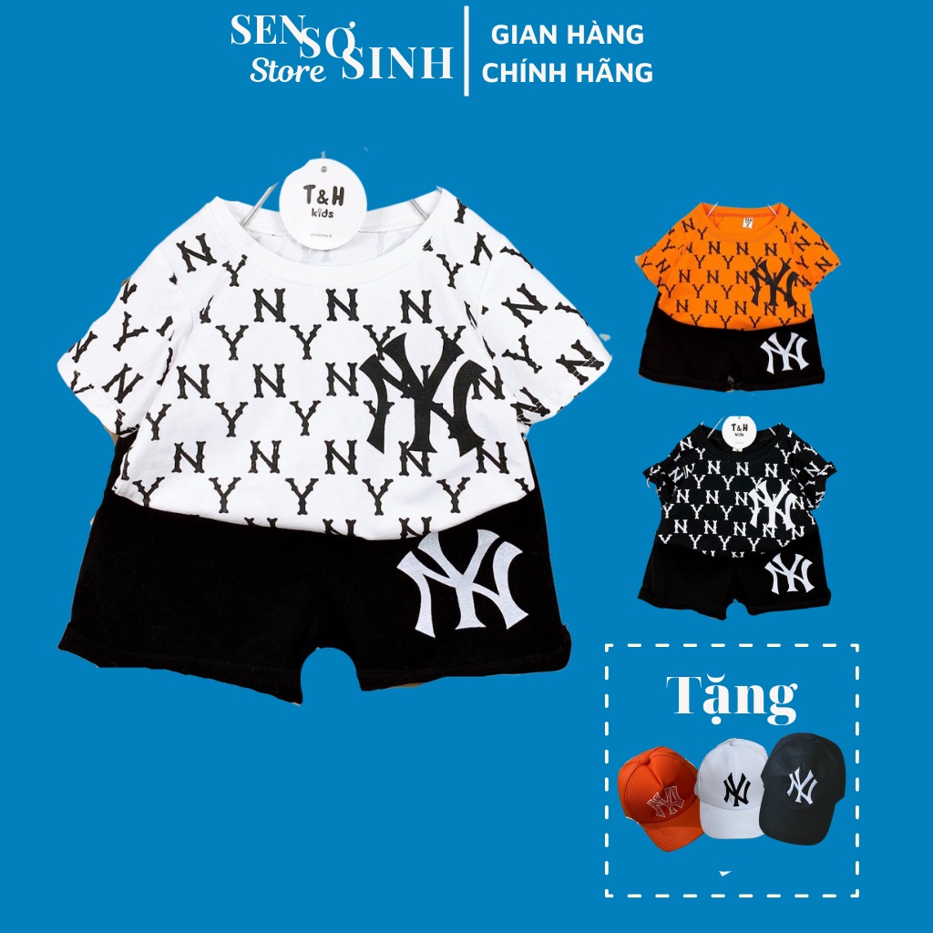 Đồ bộ thể thao hè ngắn tay chất cotton mềm cho bé đi chơi Sen sơ sinh cho bé từ 5 đến 18kg