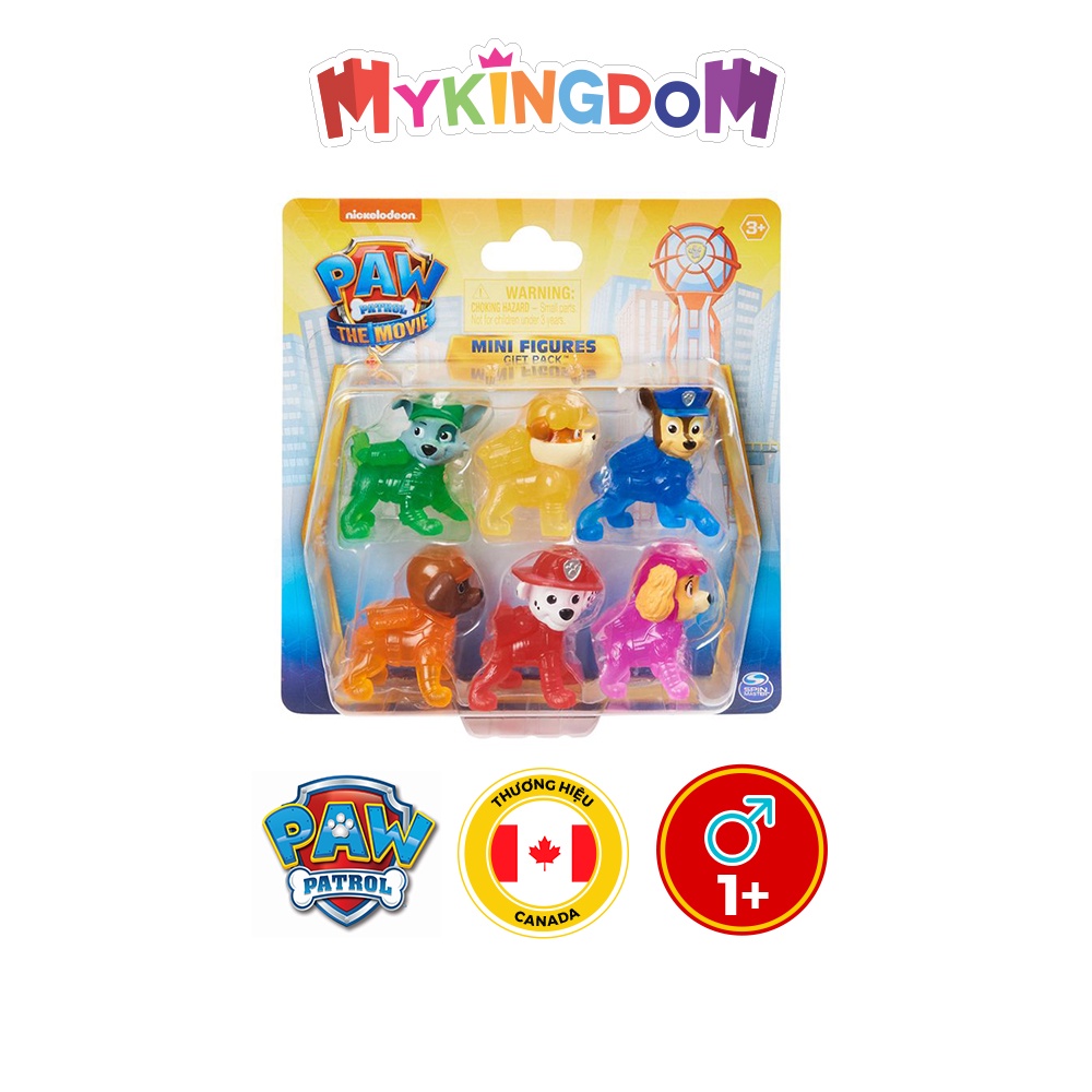 Đồ Chơi PAW PATROL Bô 6 Chó Cứu Hộ Mini The Movie 6060547