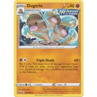 Thẻ Bài Pokemon Dugtrio - 77/198 - Rare