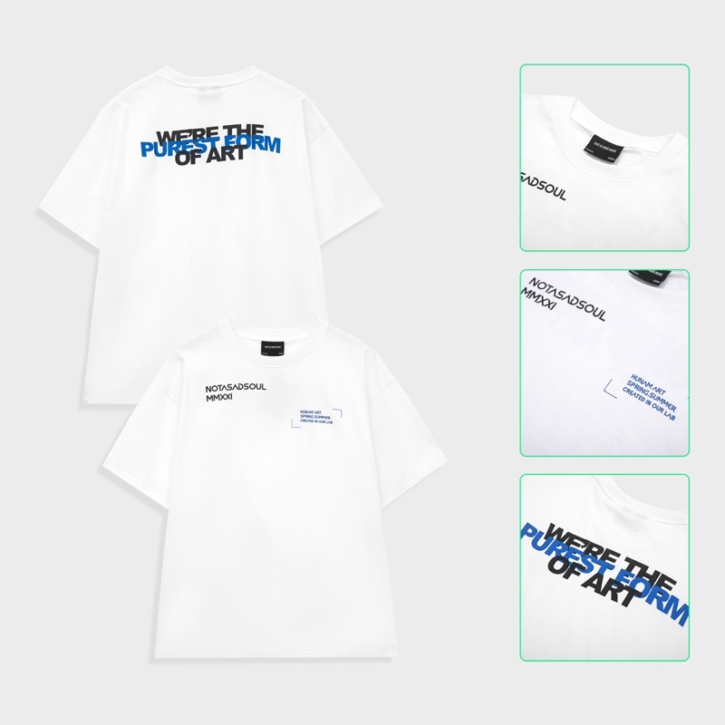 Áo thun cotton tay ngắn human art Nass (𝐇𝐔𝐌𝐀𝐍 𝐀𝐑𝐓 𝐓𝐄𝐄)