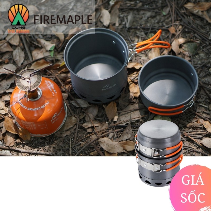 [CHÍNH HÃNG] Combo Nồi Nấu Ăn 2 Trong 1 Fire Maple FMC-217 Nhỏ Gọn Tiện Lợi Chuyên Dụng Cho Du Lịch, Dã Ngoại Cắm Trại