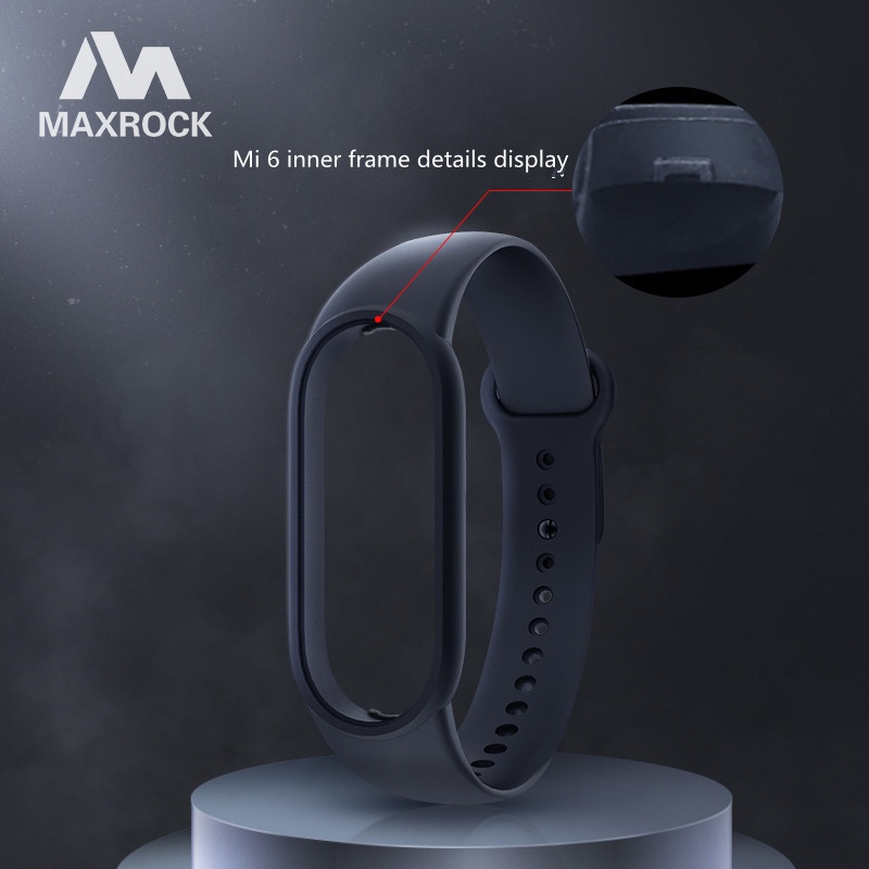 Dây đeo silicon nhiều màu 1 cho đồng hồ thông minh Xiaomi Mi Band 6 5 4 3 6