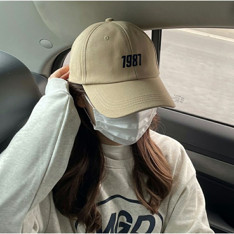 Mũ lưỡi trai nam nữ 1987 Chất Vải kaki phong cách Hàn Quốc ❤ Nón lưỡi trai unisex cao cấp