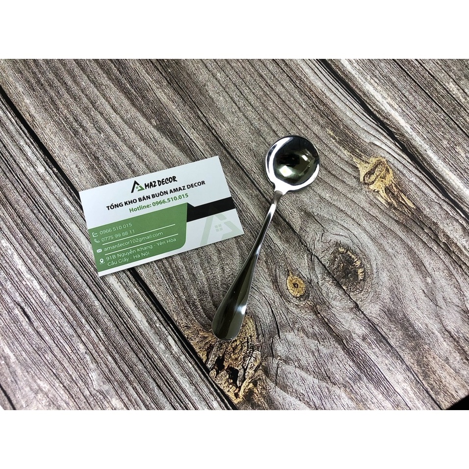 Muỗng thìa nĩa inox Hàn Quốc cán dài GN133515 sang bóng chanh sả giá siêu rẻ