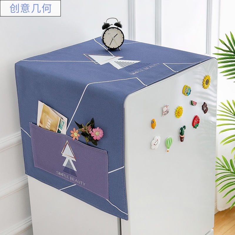 Tấm Vải Che Phủ Máy Giặt / Tủ Lạnh Chống Nắng Hai Cửa Mở Kèm Túi Đựng