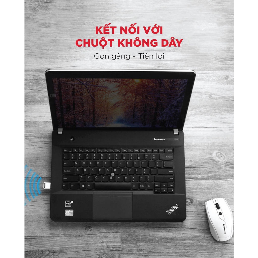 Thiết bị USB thu phát Bluetooth 4.0 UGREEN US192 cho máy tính laptop - Hàng phân phối chính hãng - Bảo hành 18 tháng