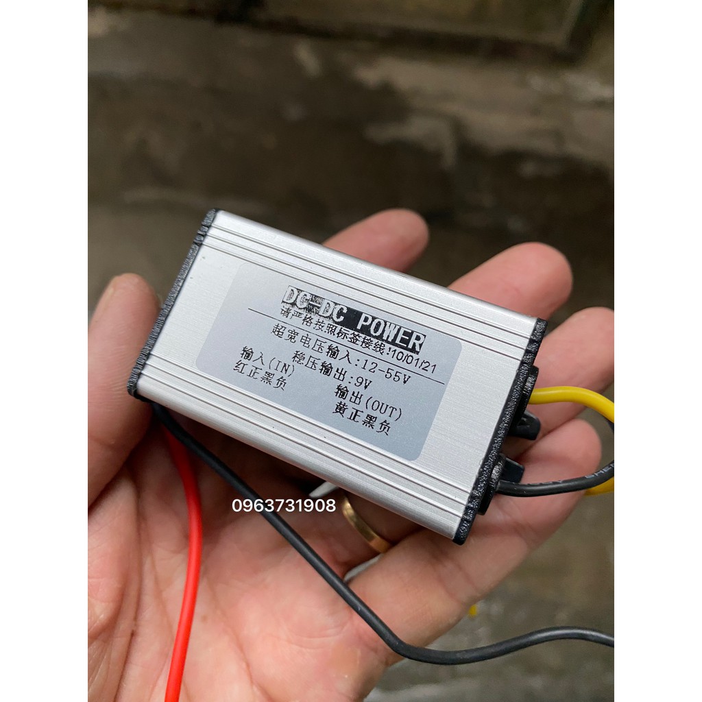 Bộ hạ áp điện 12V xuống 9V trên oto