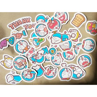 Bộ 36 sticker hoạt hình Doraemon đáng yêu - LLD082 (Ảnh thật shop tự chụp)